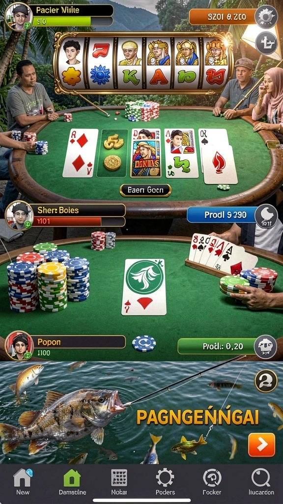 Screenshot menunjukkan karakter utama dalam petualangan epik.