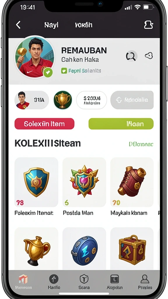 Interaksi sosial yang menghubungkan pemain satu sama lain.