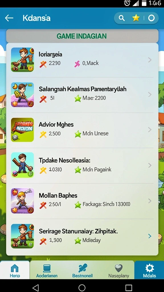 Tampilan awal permainan COLOKTOTO yang menarik.