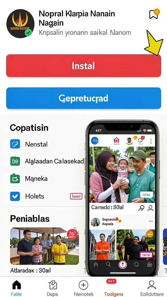 Tampilan level yang penuh warna dan detail.