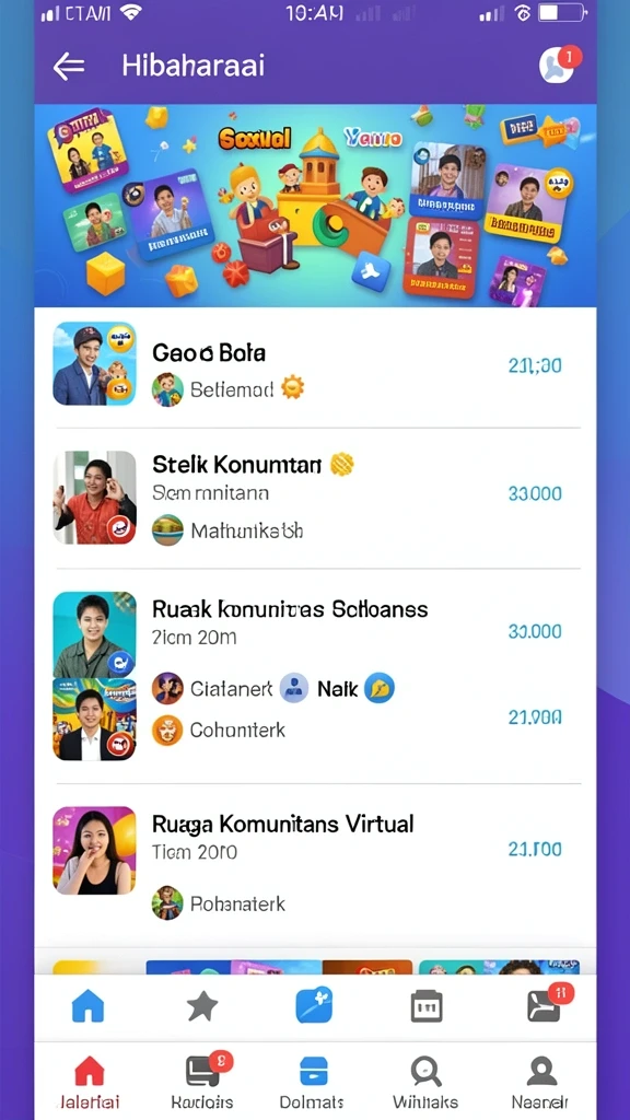Screenshot kedua memperlihatkan karakter unik dalam FOMOTOTO saat beraksi.