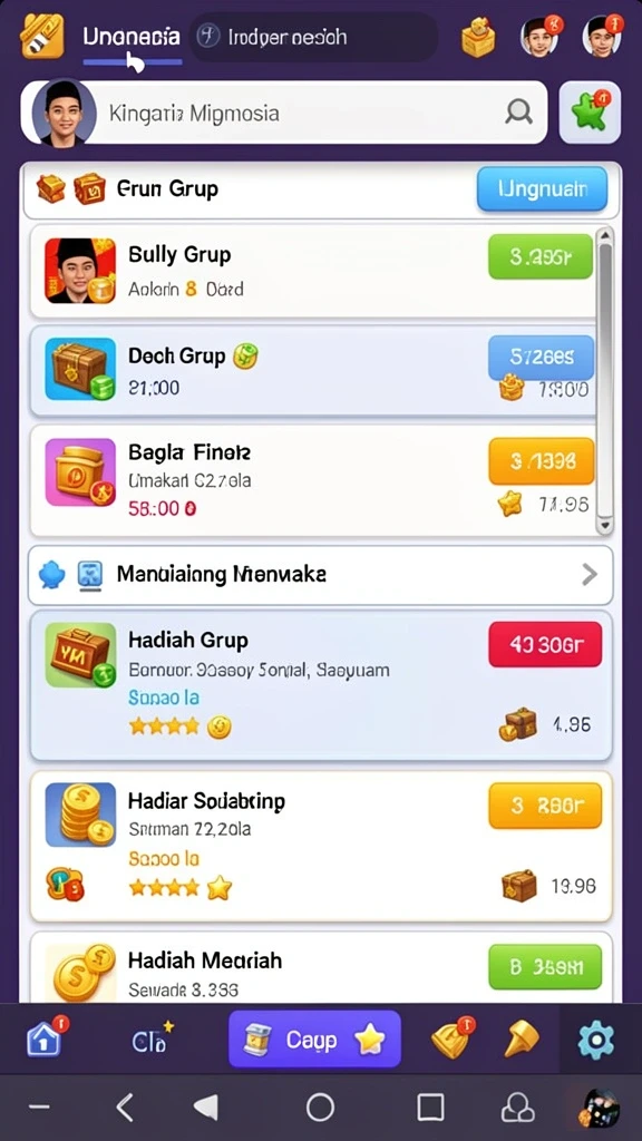 Gameplay seru dengan tantangan di setiap level.