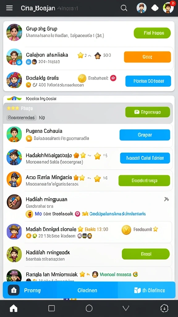Komunitas aktif dan event menarik di dalam game.