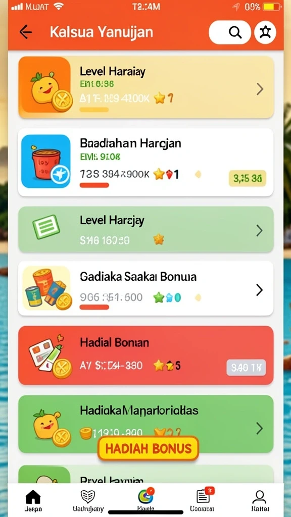 Screenshot menunjukkan tampilan antarmuka yang menarik dan user-friendly.