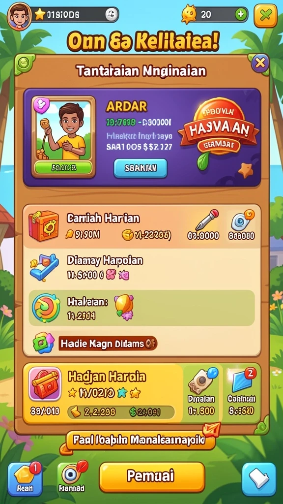 Mode permainan yang variatif dan menyenangkan.