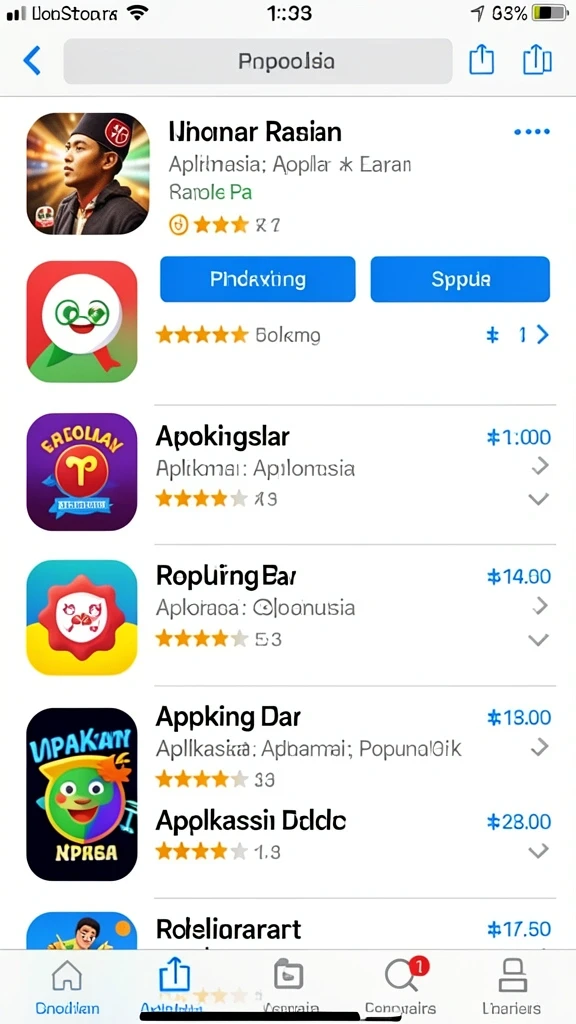 Beragam pilihan permainan yang bisa dipilih sesuai selera.