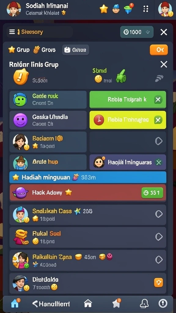 Fitur komunitas yang memungkinkan interaksi antar pemain.