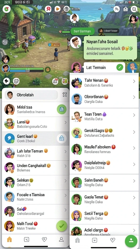 Pemain sedang menjelajahi lingkungan 3D yang menakjubkan.