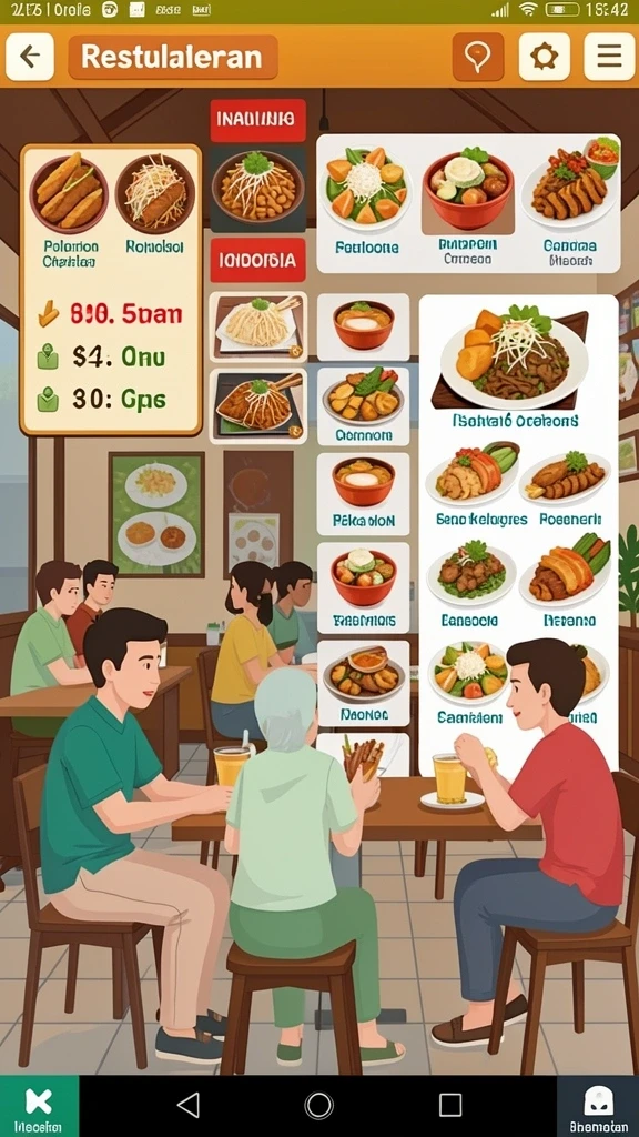 Pilihan karakter yang beragam dan unik.