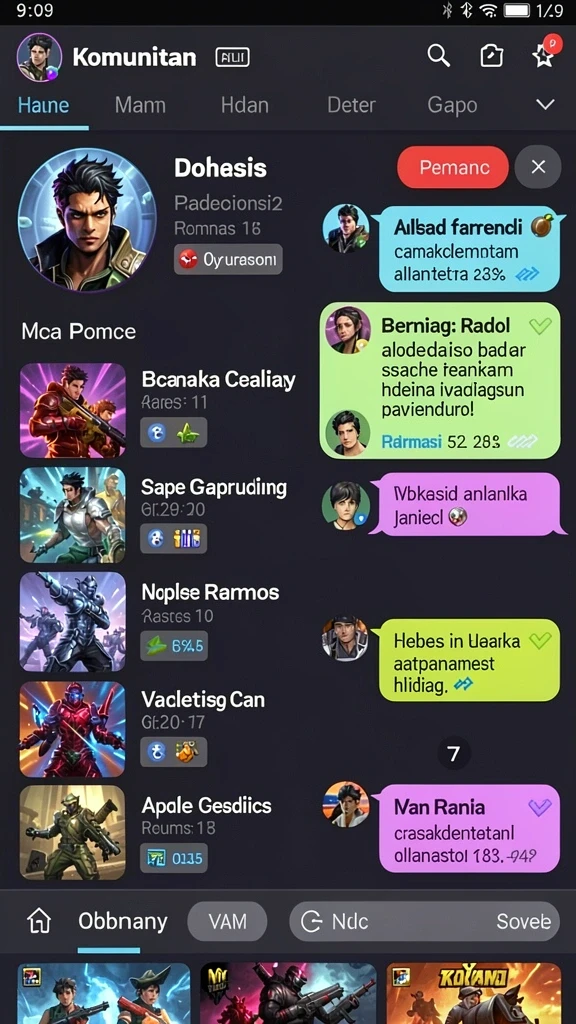 Karakter dengan kemampuan unik siap untuk dimainkan.