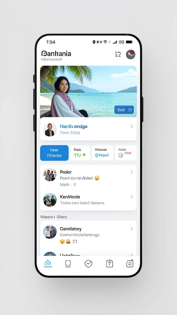 Tampilan antarmuka yang modern dan user-friendly.