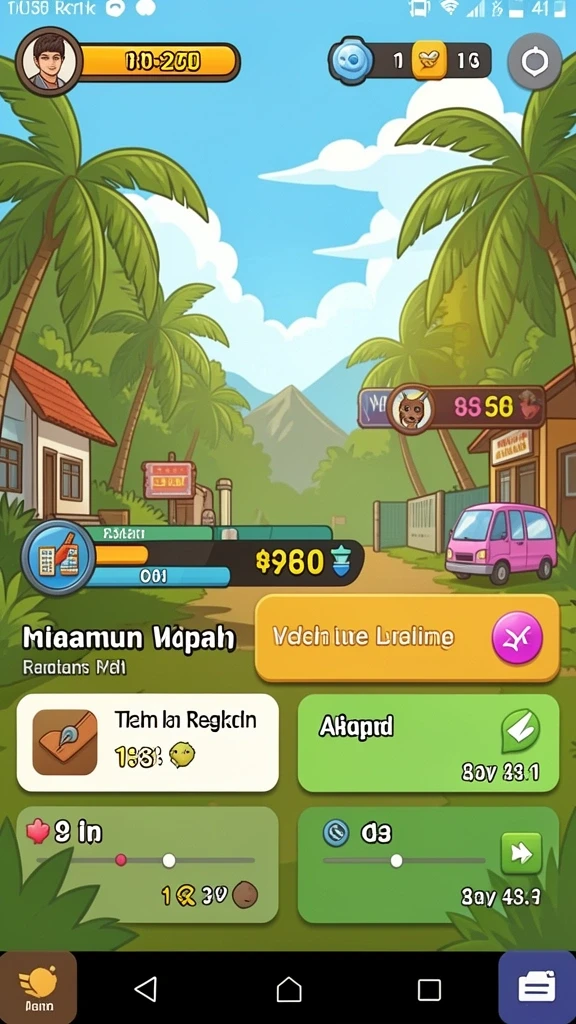 Beragam mode permainan yang dapat dipilih.