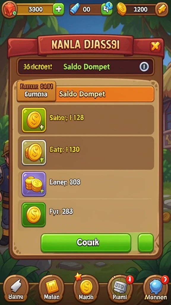 In-game screenshot saat balapan seru.